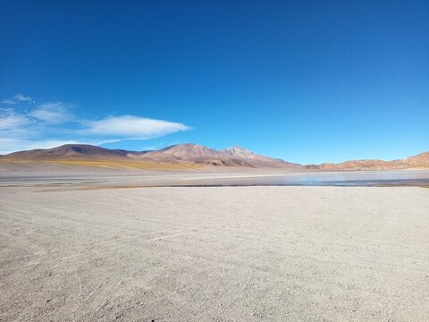 Laguna Grande y flamencos