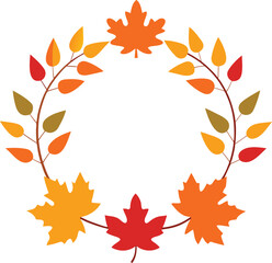 Fototapeta premium autumn leaves frame