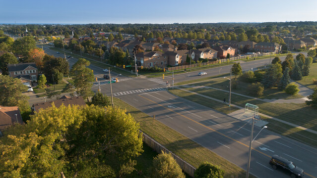 aerial view of a city - Pickering, Ontario, Canada