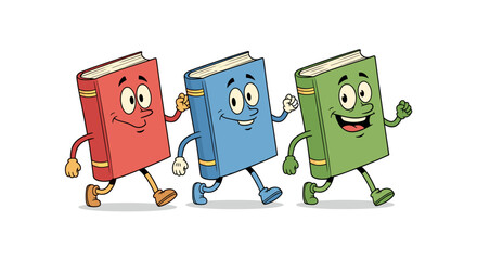 Fototapeta premium Friendly Books: Reading Adventures Together