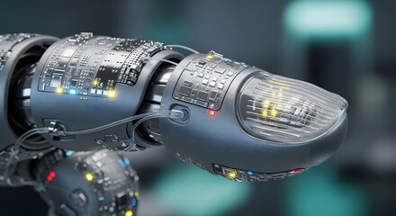 High-tech Robotic Finger Exploring the Future of Advanced Technology and Artificial Intelligence
