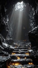 Cave Entrance with Sunlight