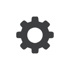 gear settings configuration vector icon
