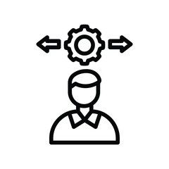 Decision Analytics line icon , vector, pixel perfect, illustrator file 
