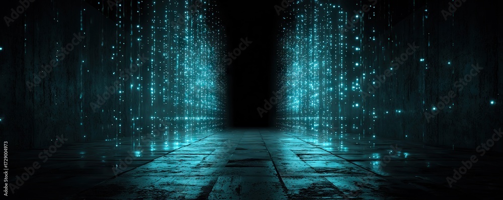 Poster digital backdround ideal for technological operations, neural networks, ai, data transmission and en