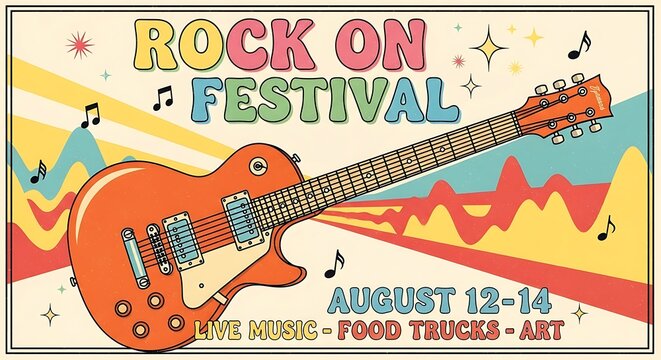 Rock On Festival Live Music Event. - Powered by Adobe