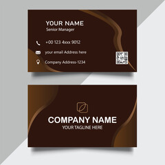 Modern Abstract Business Card Template Design for Professional Corporate Branding and Creative Identity