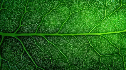 Obraz premium Close Up View Of Green Leaf Texture