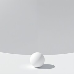 Monochrome Minimalist Sphere Fish Eye Perspective