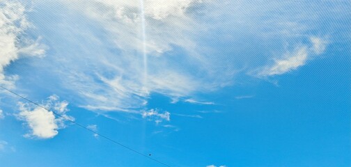 blue sky with clouds