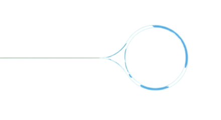 Modern abstract infographic element with flowing lines and circular shape for data visualization and presentation design, clean corporate style