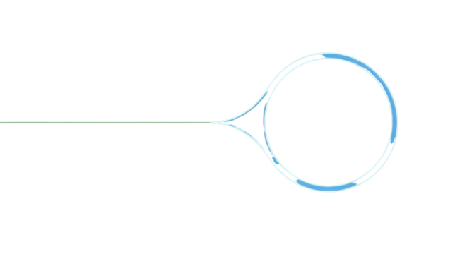 Modern abstract infographic element with flowing lines and circular shape for data visualization and presentation design, clean corporate style