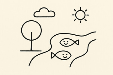 Clean and Green Environment Concept For Kids Learning