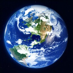 Earth from space.  A detailed view