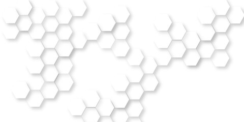  abstract geometric hexagon science and mosaic tile with template texture background, seamless bright white abstract honeycomb, hexagonal shape structure light seamless geometric background.