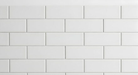 Elegant white ceramic subway tile pattern for a modern kitchen or bathroom renovation project, perfect for a clean and minimalist aesthetic design