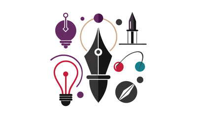 Creative Pen & Idea Icon Pack
