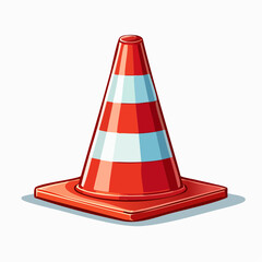 traffic cone vector illustration