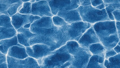 A captivating, detailed view of rippled water, exhibiting intricate patterns of light and texture.