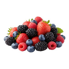 Colorful mix of fresh berries