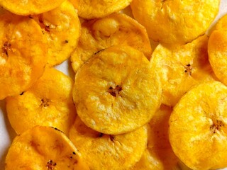 Banana chips background