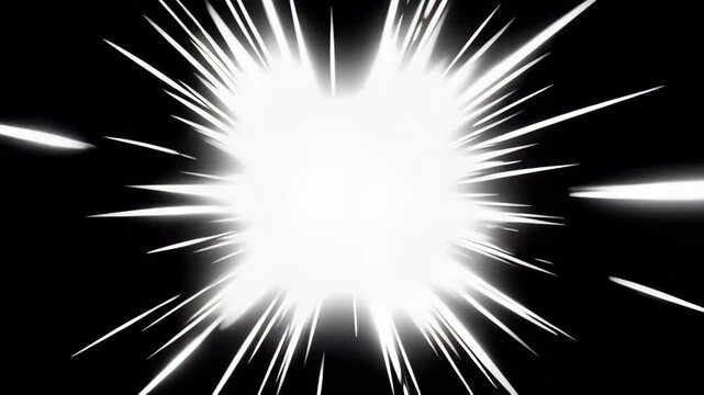 Intense Expanding Speed Line Animation