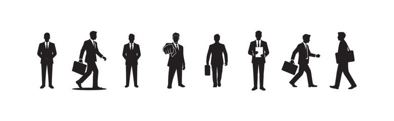 Businessman silhouette symbol. Vector illustration
eps 10.
