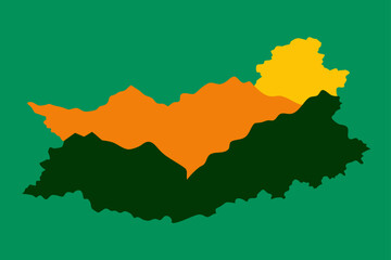 Obraz premium vector illustration of a map