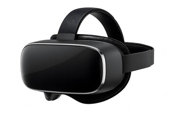 Virtual Reality Headset on White Background for Immersive Gaming Experiences