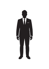 Business Man Vector Icon, Ideal for startup, office, and executive branding, Vector illustration  EPS 10.