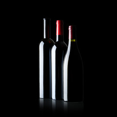 Rotweinflaschen