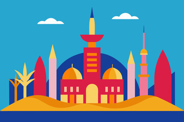 vector illustration of mosque