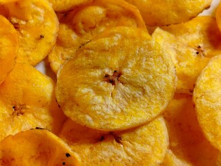 Banana chips background