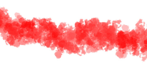 Red Color Fog or Smoke On Transparent Background