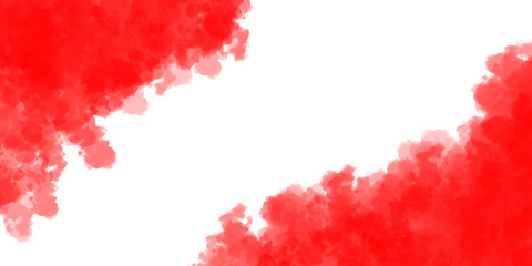 Red Color Fog or Smoke On Transparent Background