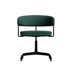 Modern office chair isolated on transparent background