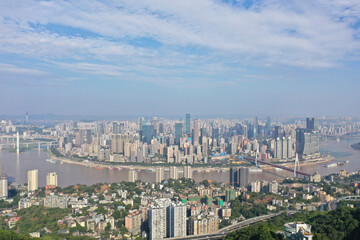 aerial view of chicago