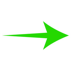  Minimal green arrow icon design. Design elements PNG