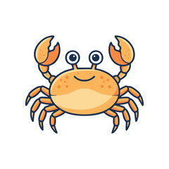 vector illustration of a crab