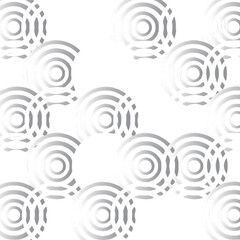 Black and white ring-shaped graphic design with minimal abstract style for modern digital backgrounds.