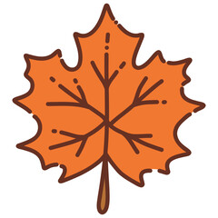 autumn maple leaf vector illustration