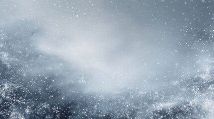 Obraz premium 雪の結晶が舞う冬の背景