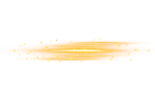 Golden bokeh lights on Transparent background for festive and elegant design Isolated PNG File - Powered by Adobe