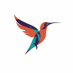 Vivid Flying Hummingbird