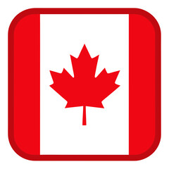 Obraz premium canada flag button