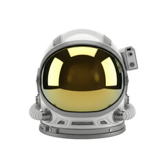 Astronaut helmet isolated on white background