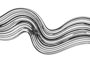 Abstract brush stroke isolated on white background for artistic design element