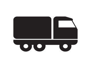 Transport silhouette icon vector illustration solid black symbol for logistics shipping