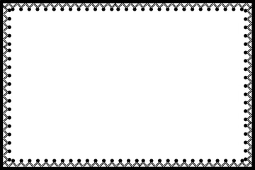 Simple Frame, Border Frame, Unique Photo Frame with White Background, Black Color Frame, Unique Frame