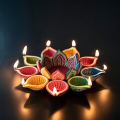 christmas candles on the table